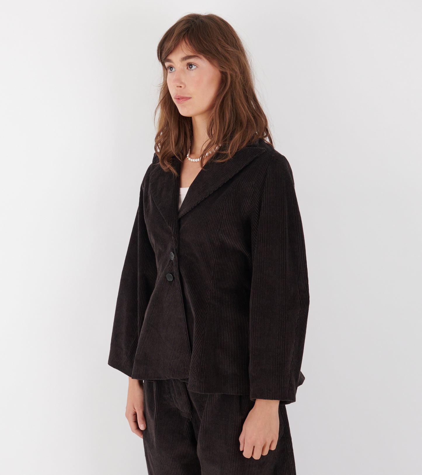 Japanese Two-Tone Corduroy Tender Blazer Taupes