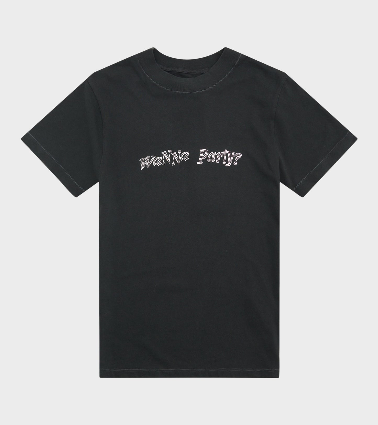 Wanna Party Knit T-Shirt Washed Black