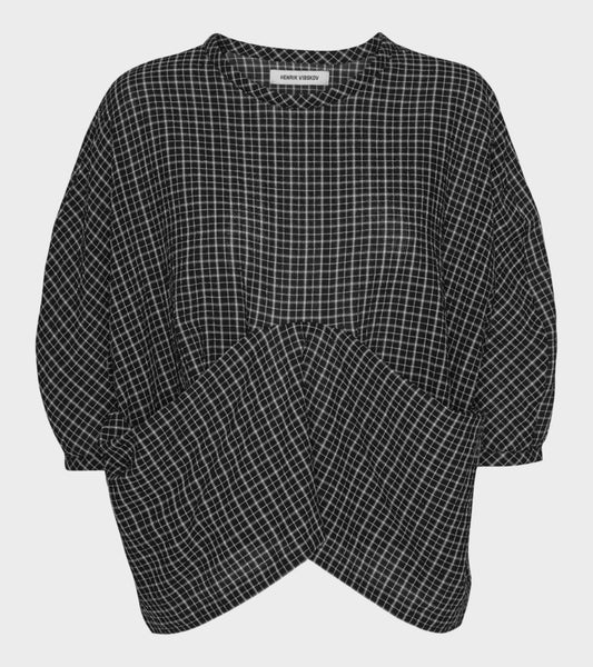 Limp Blouse Black/White Checks