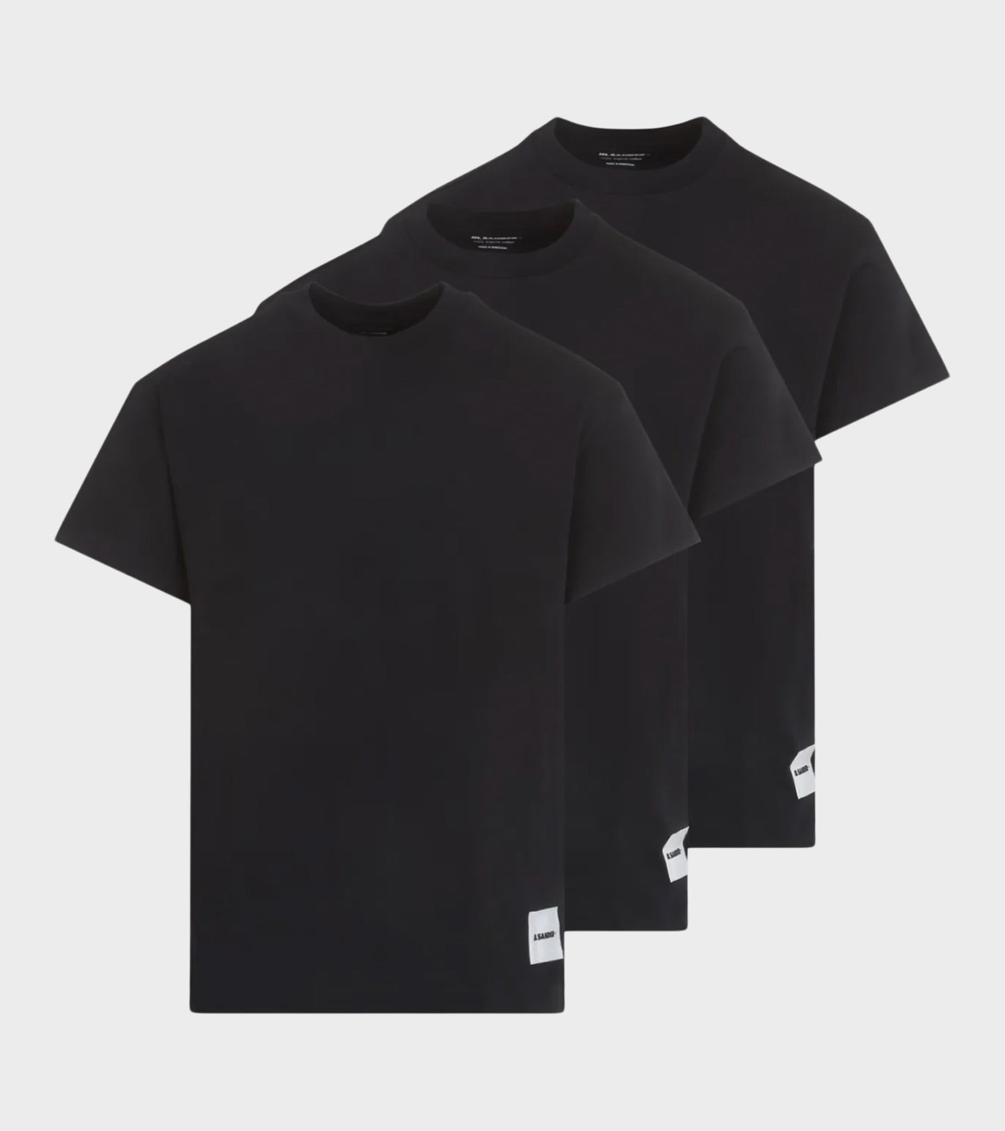 3-Pack Short-Sleeved T-shirt Black
