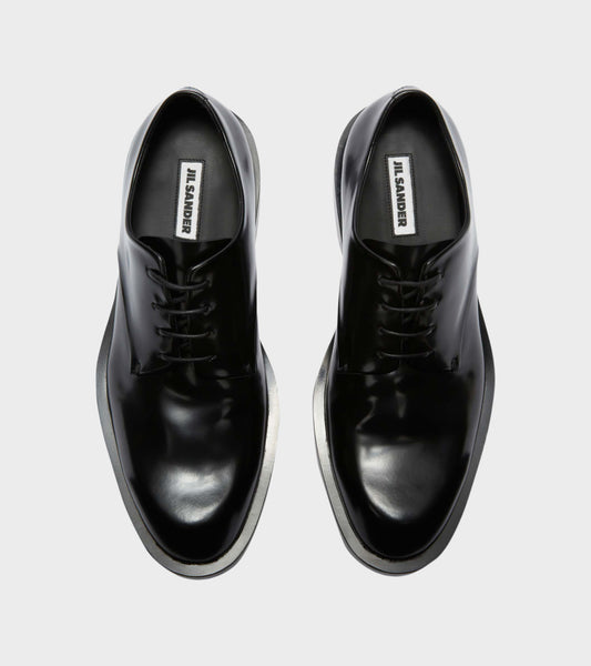 Leather Lace-up Shoe Black