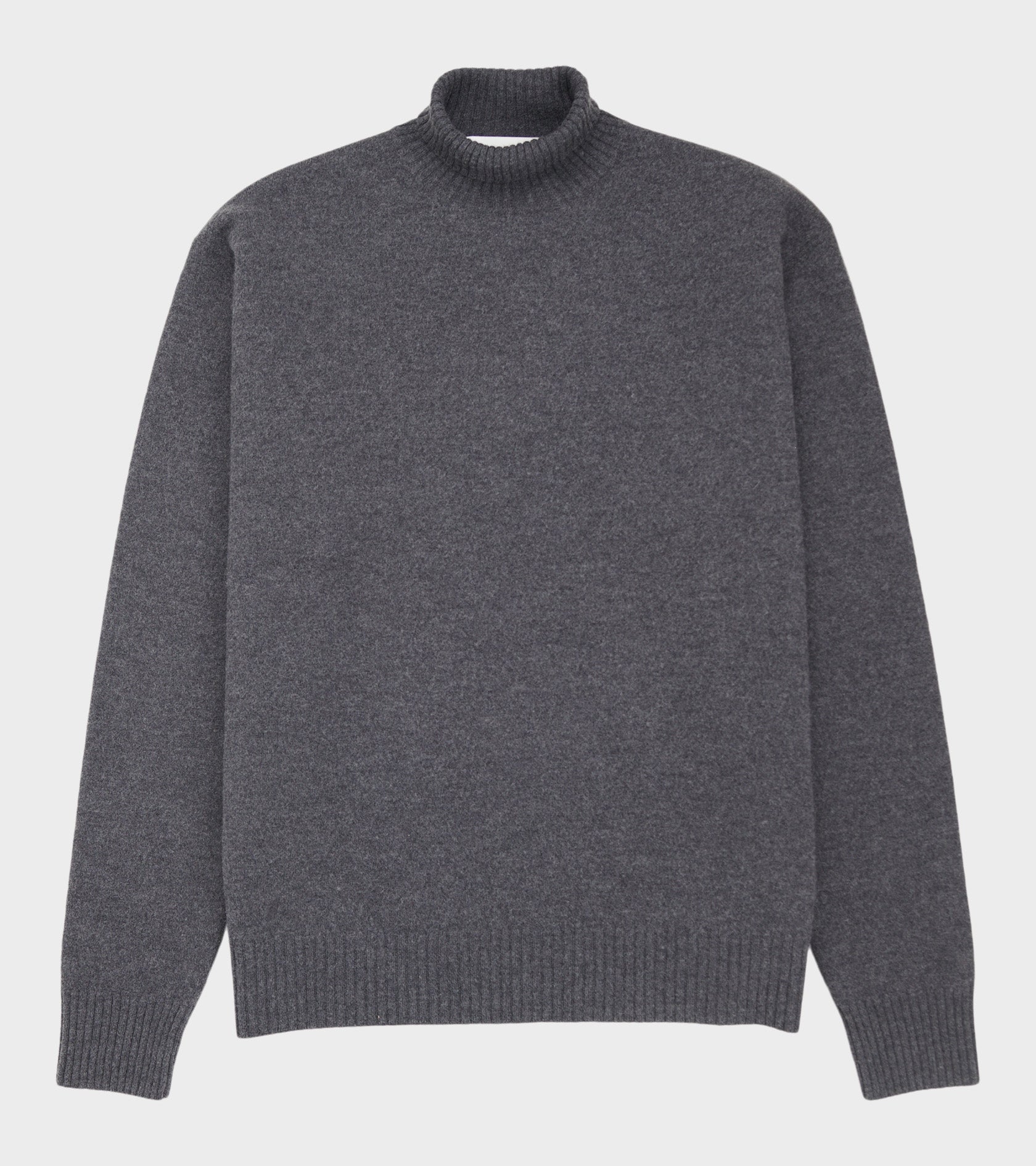 Long-sleeved Turtleneck Jumper Grey