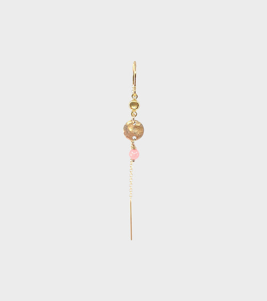 Nida Earring Pink Rhodocrosite