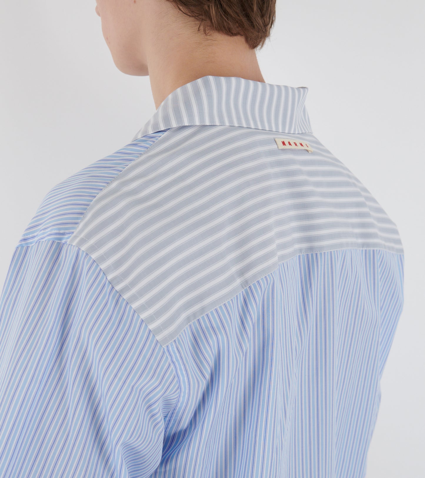 Striped Poplin S/S Shirt Light Blue