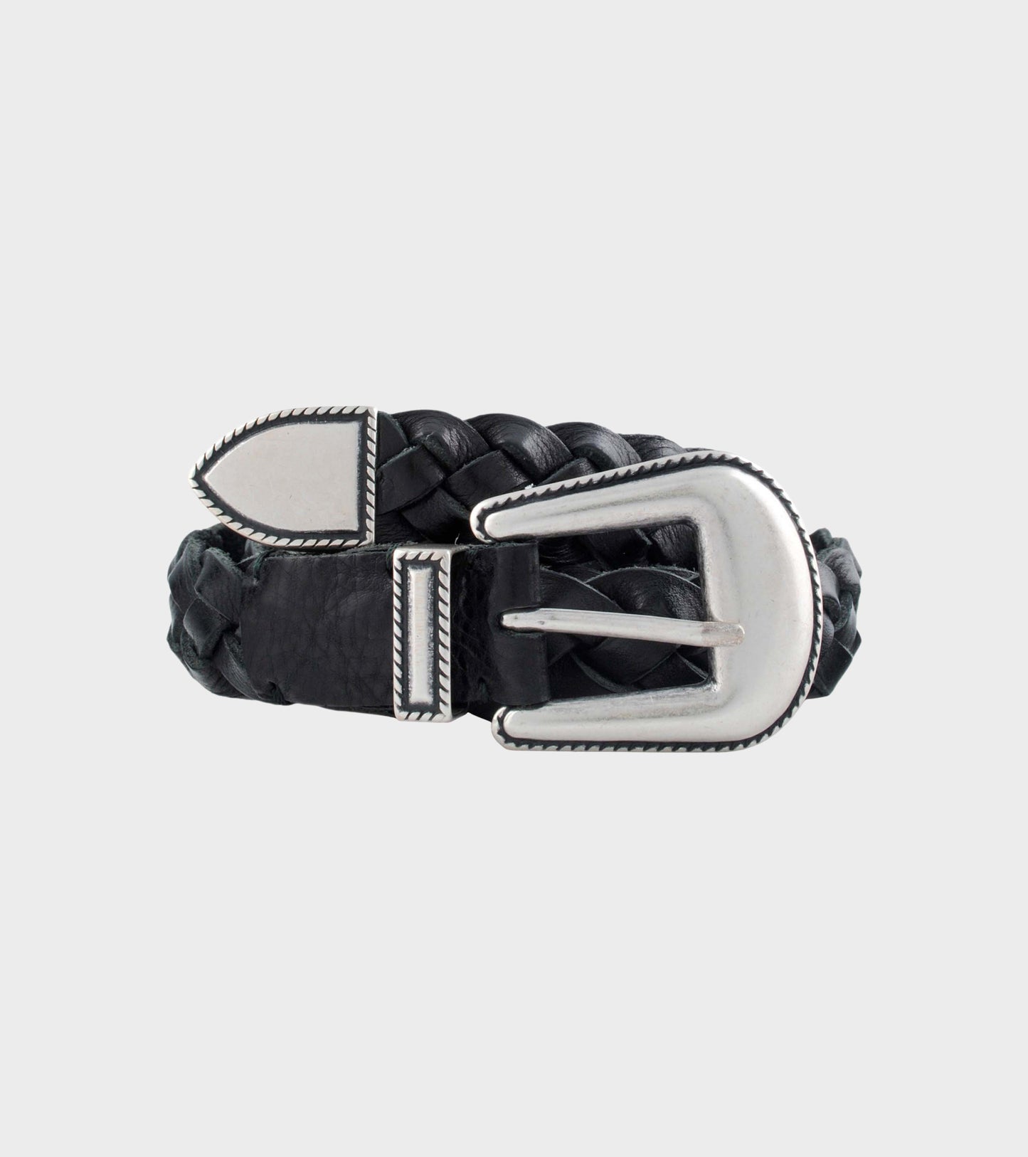 M2423 Braided Belt Black