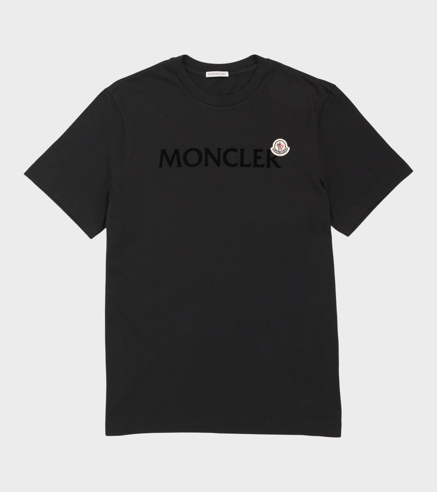 Velour Logo T-shirt Black