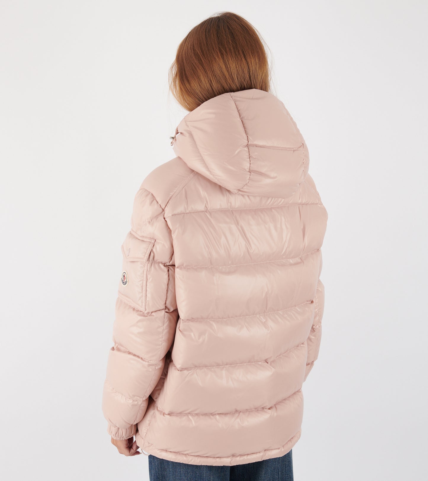 Maire Hooded Down Jacket Pink