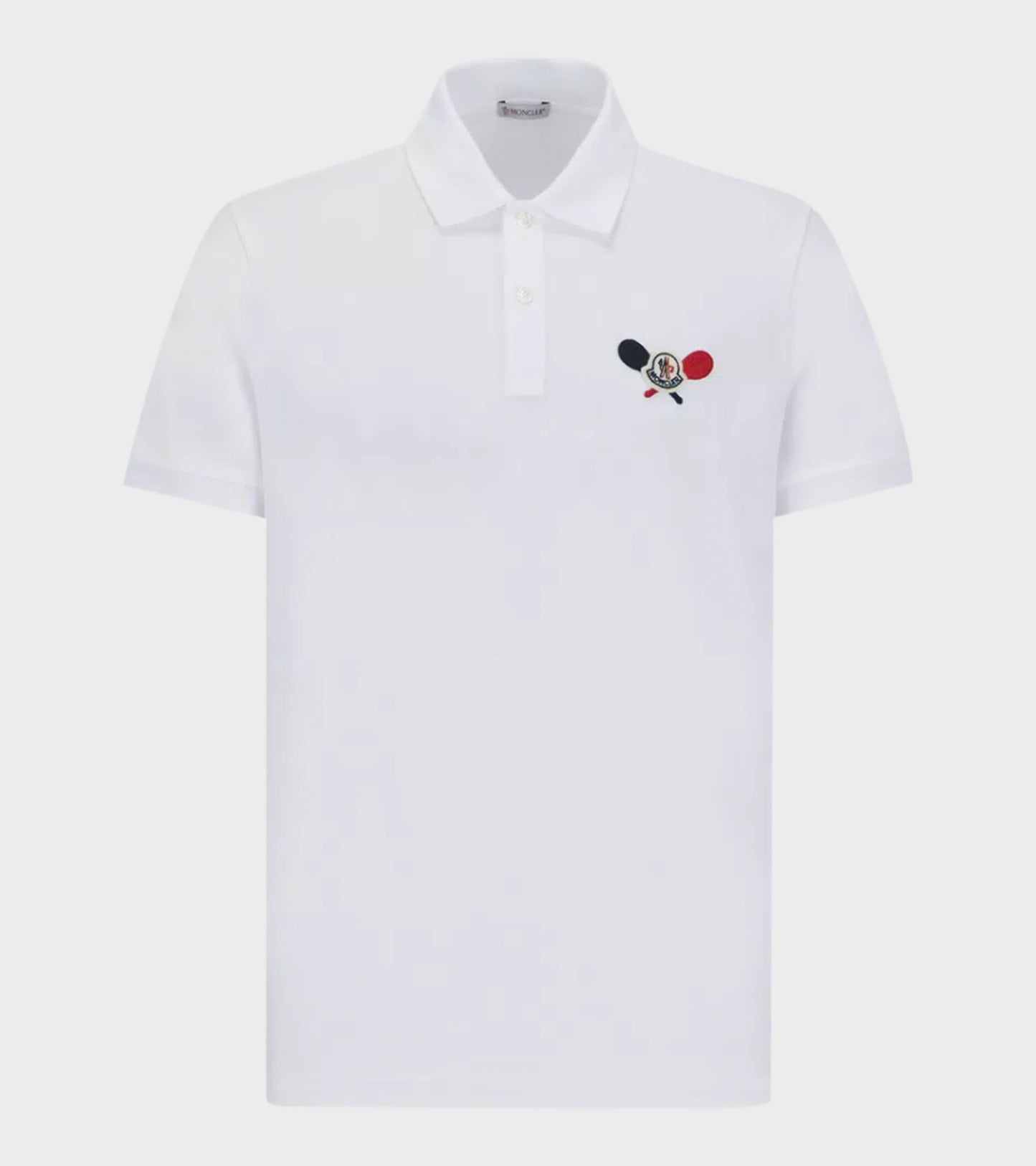 Tennis Logo Patch Polo Optical White