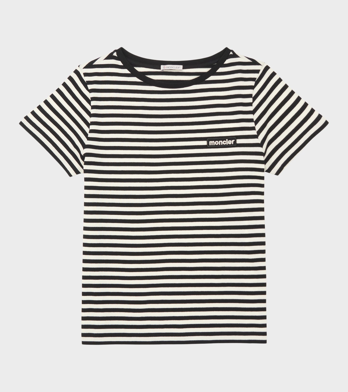 Striped Logo T-shirt Black/White