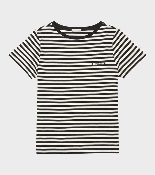 Striped Logo T-shirt Black/White