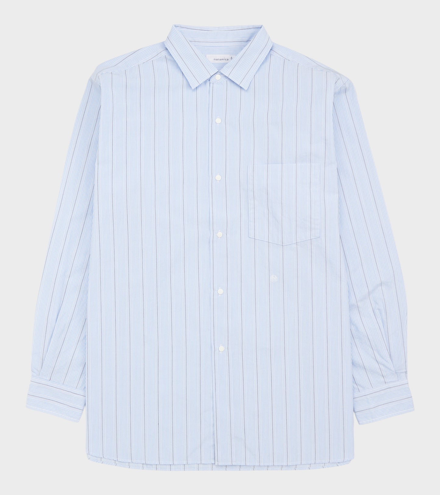 Stripe Wind Shirt Sax