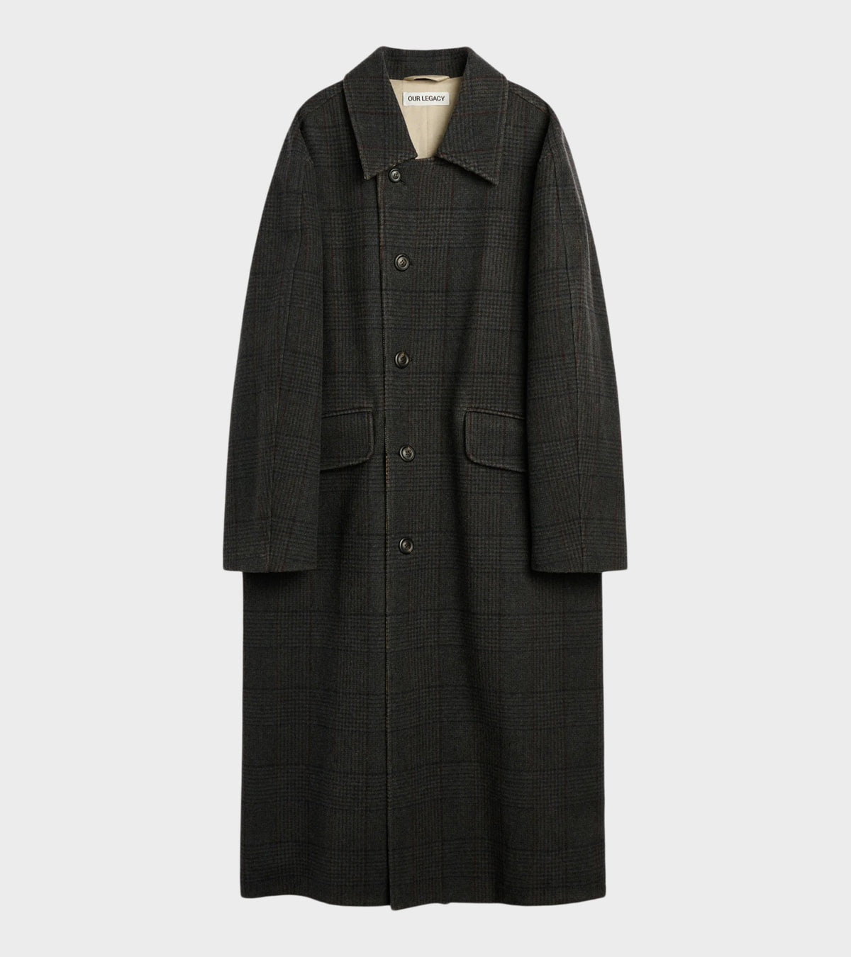 Collapse Carcoat Bishop Check Tempered Wool