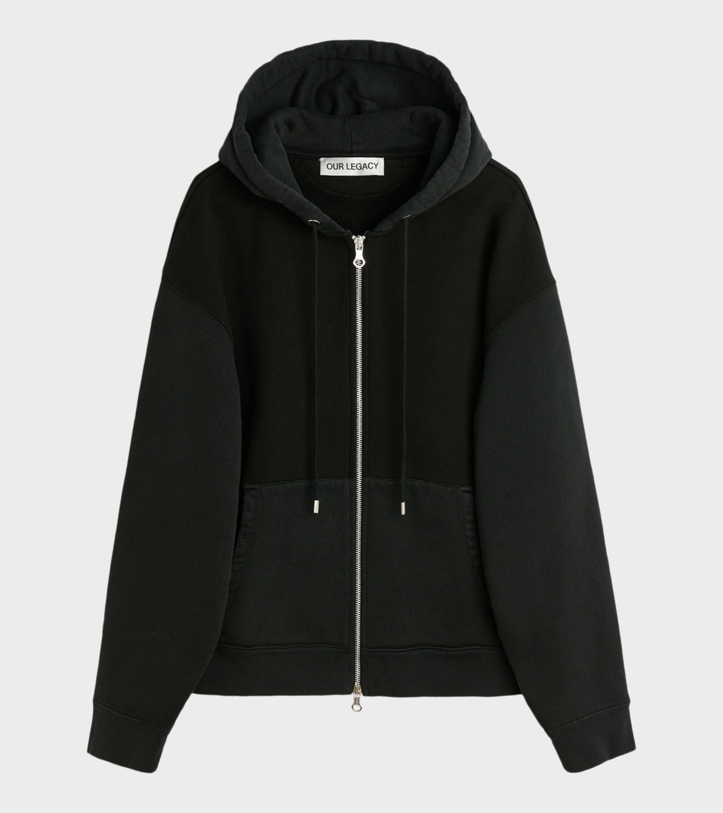 Rascal Hood Pigment Black Hefty Fleece