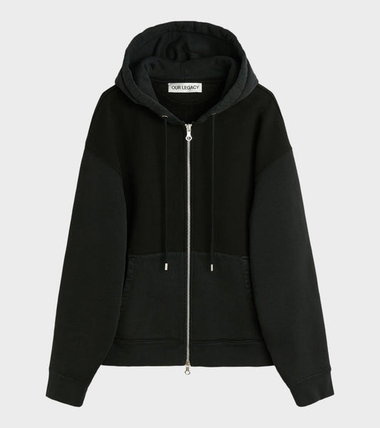 Rascal Hood Pigment Black Hefty Fleece