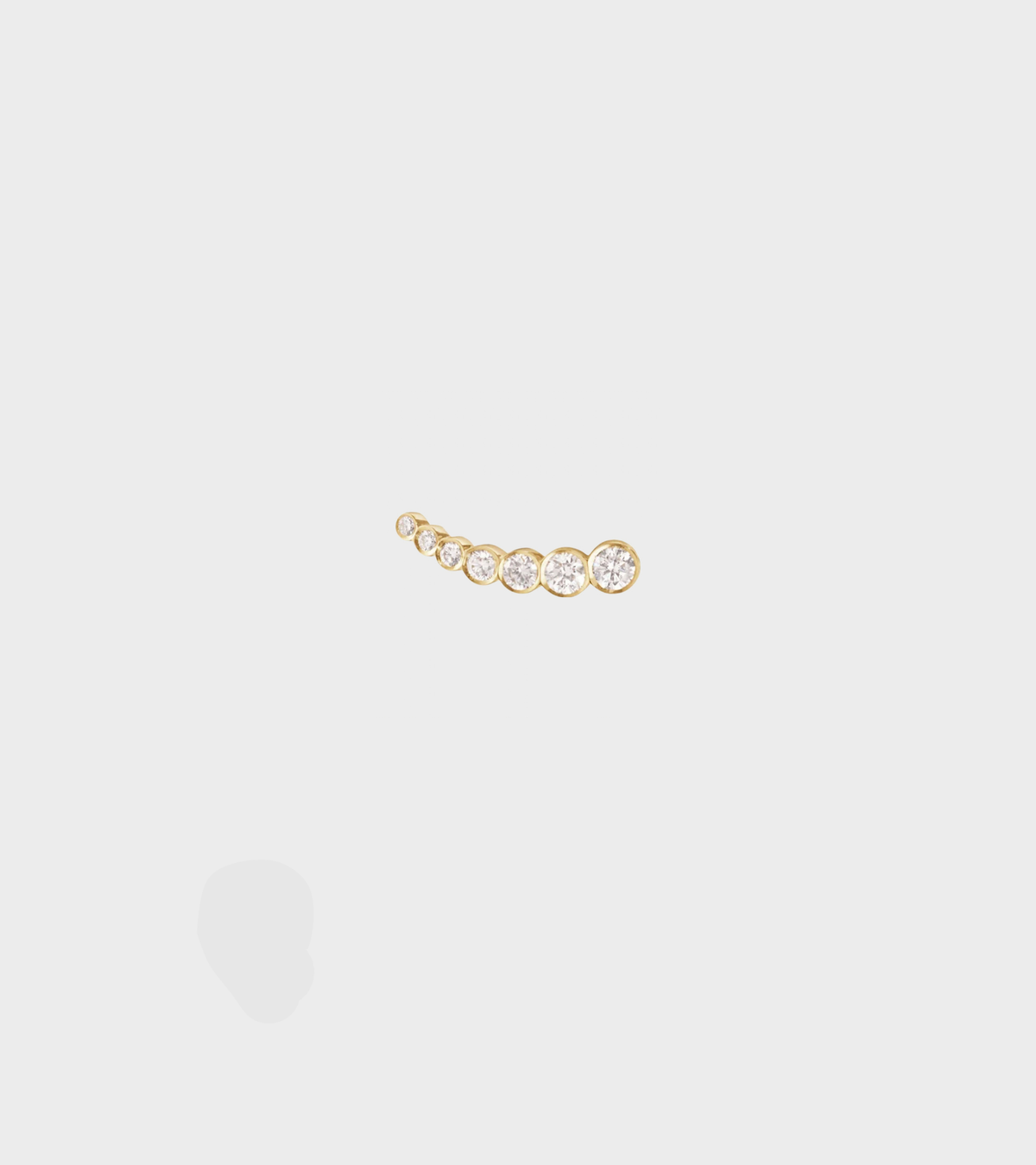 Petit Crossant De Lune Right Gold