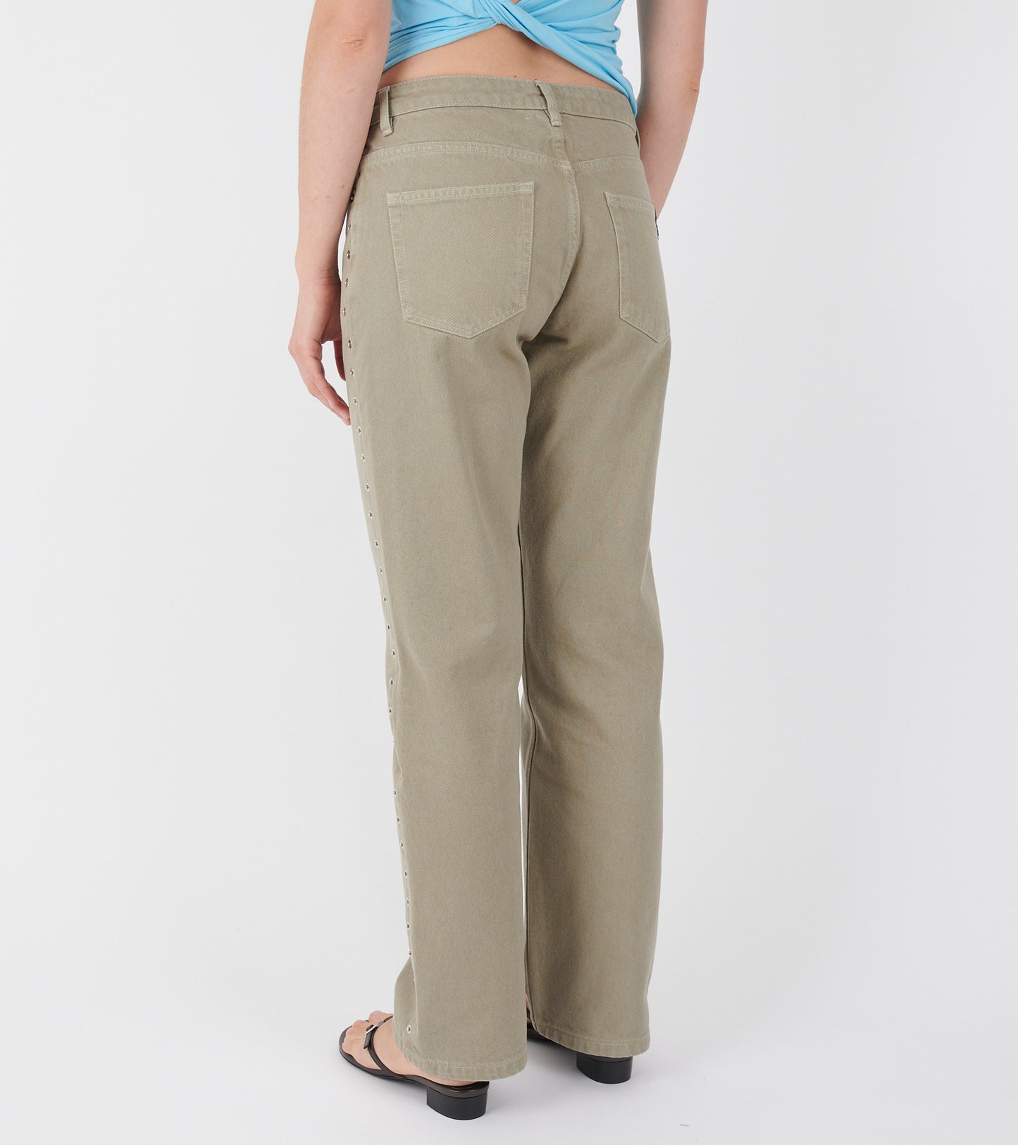 Crowd Low Waist Jeans Grey