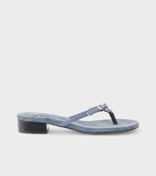 Mica Thong Sandal Denim