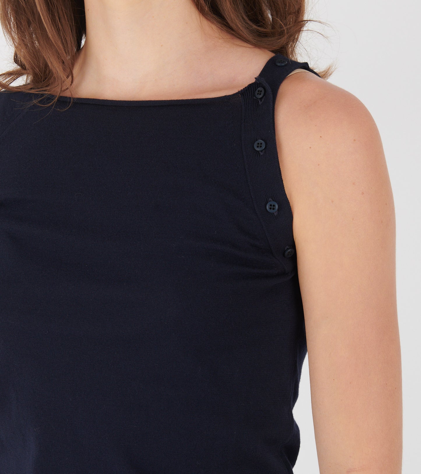 Samir Asymmetrical Top Navy
