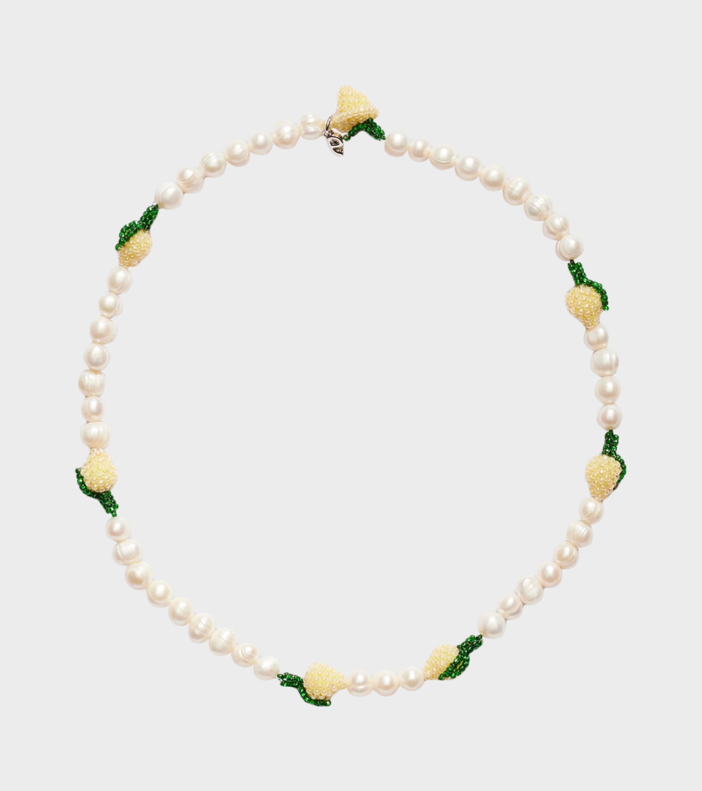 Multi Pearl Lemon Necklace Yellow/Green/White