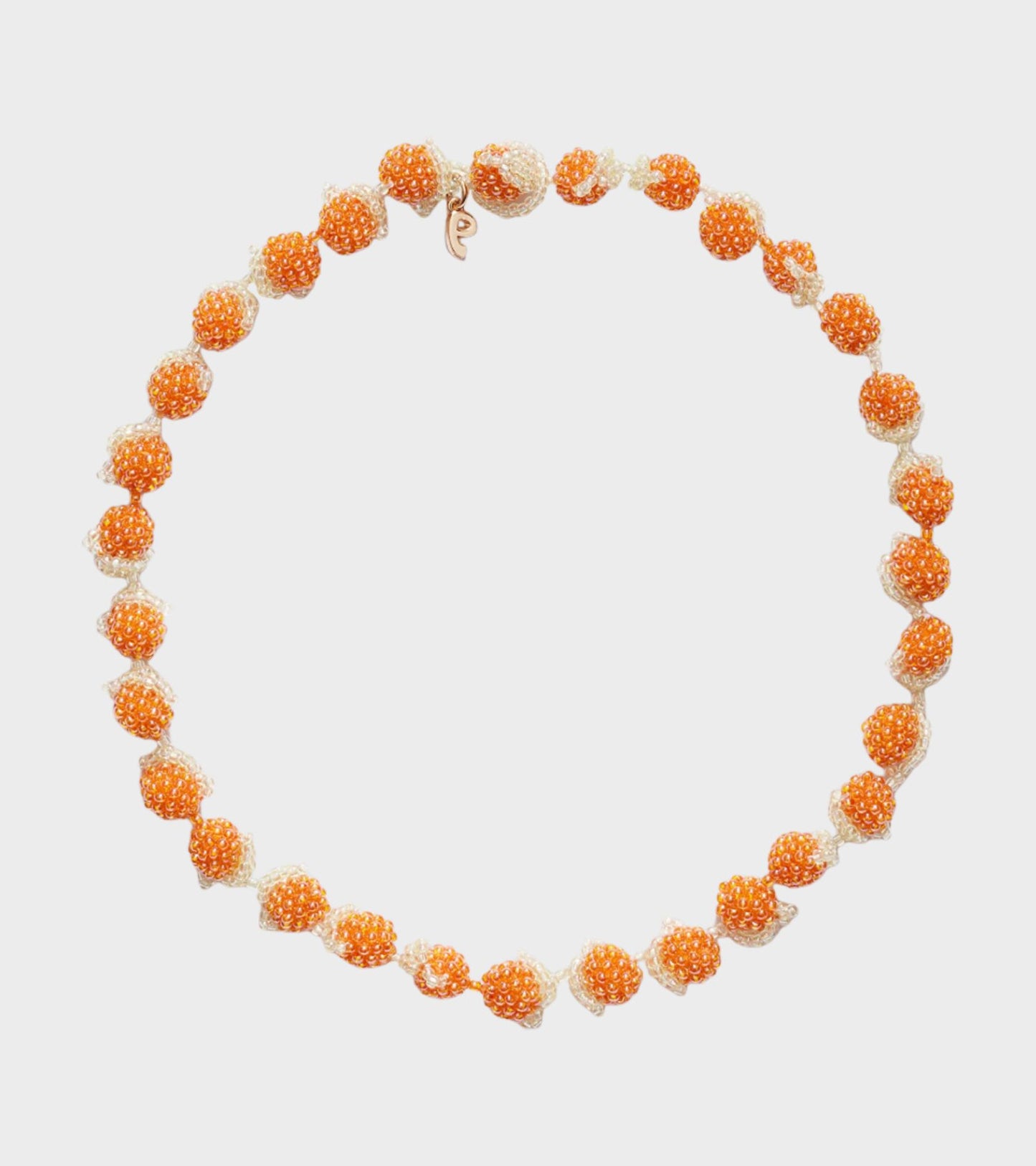 Orange Galore Necklace Orange/Off-white