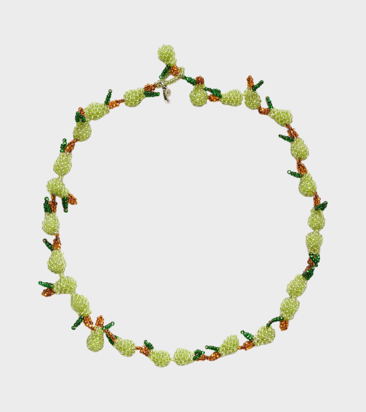 Pear Galore Necklace Green/Brown