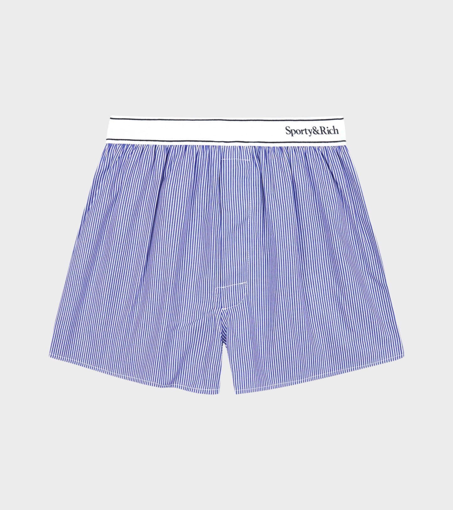 Serif Logo Boxer Blue Striped