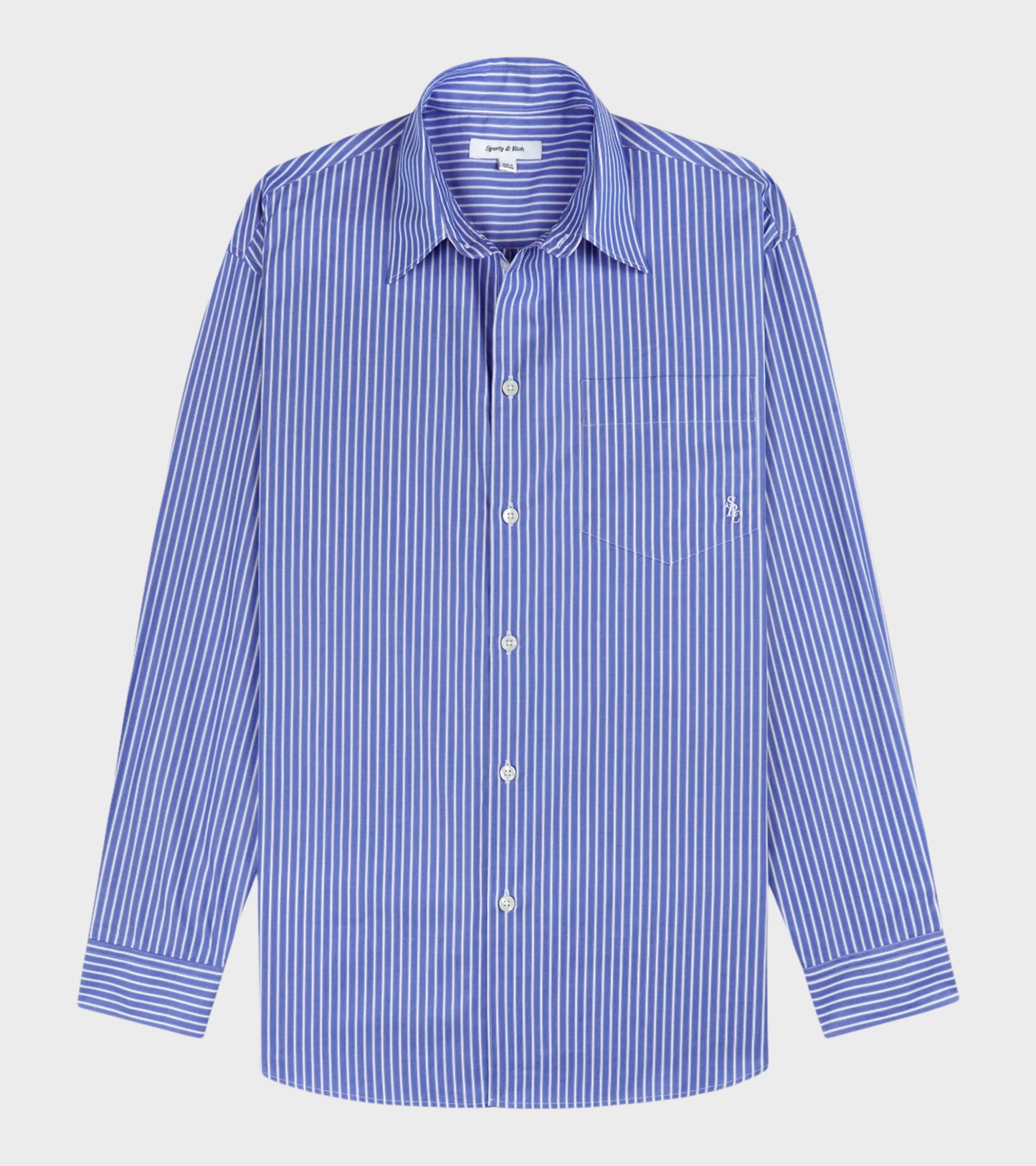 Oversized Shirt Blue Striped