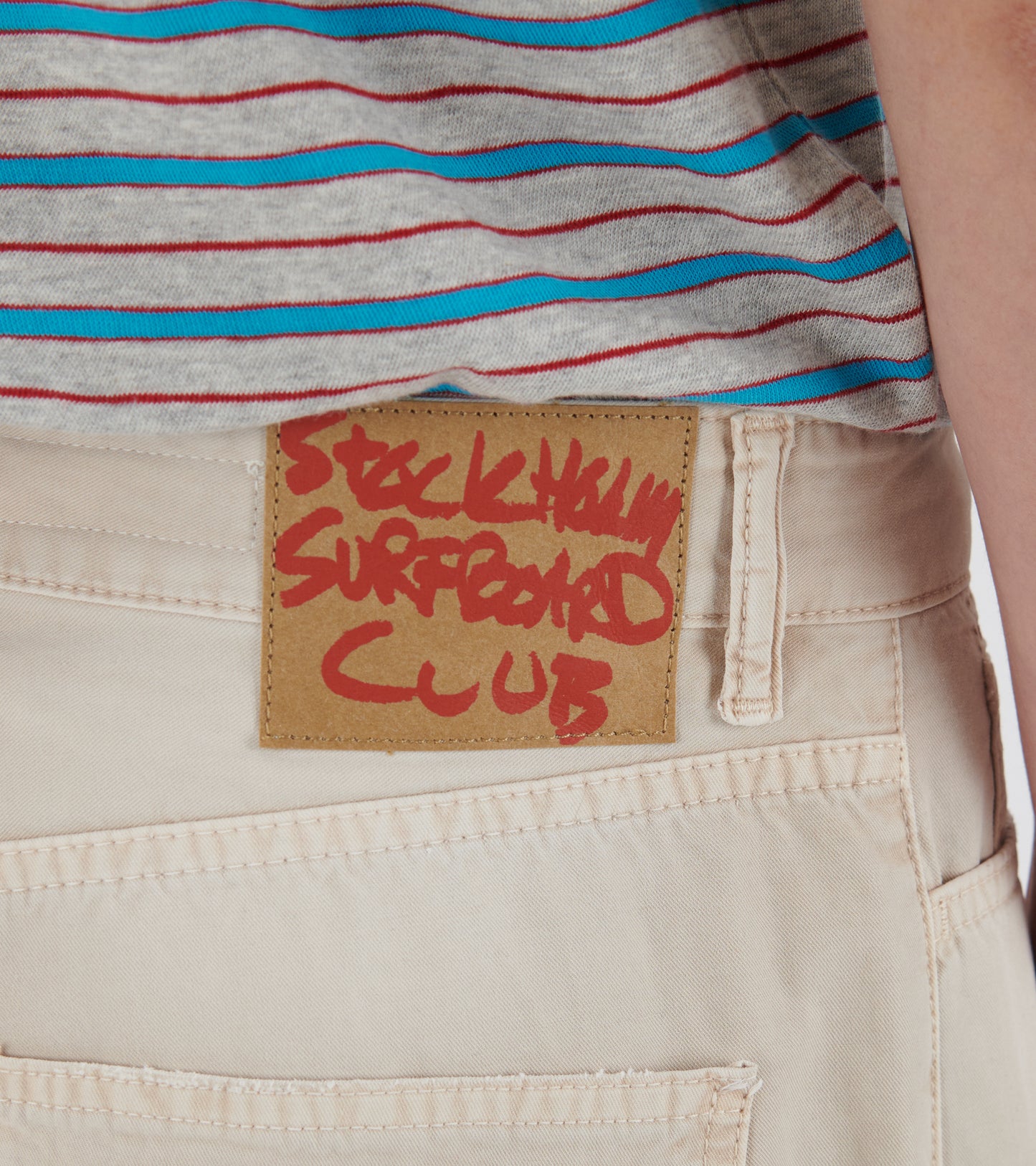 Ralf Cotton Chino Trousers Beige