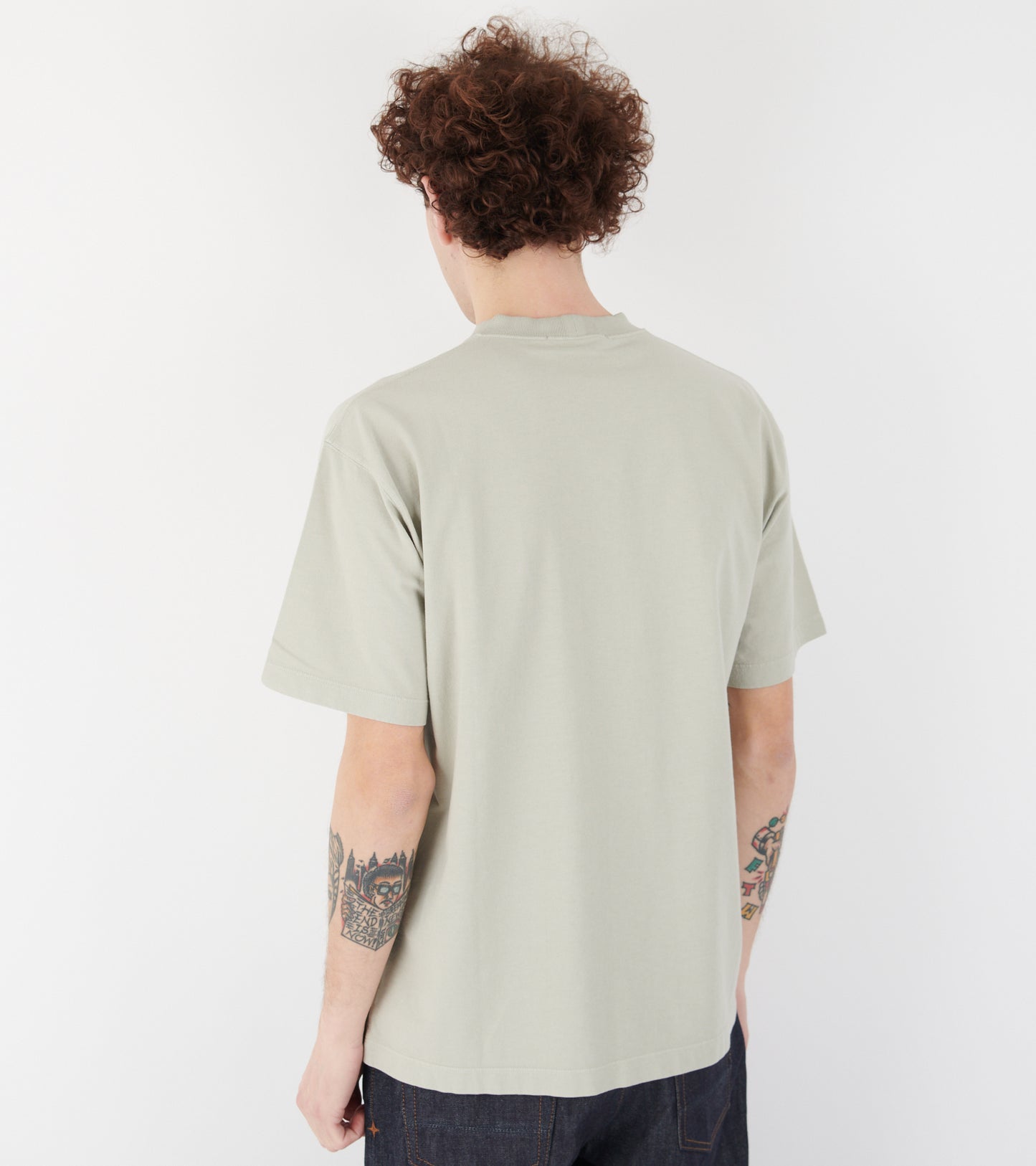 Boxy Logo T-shirt Beige