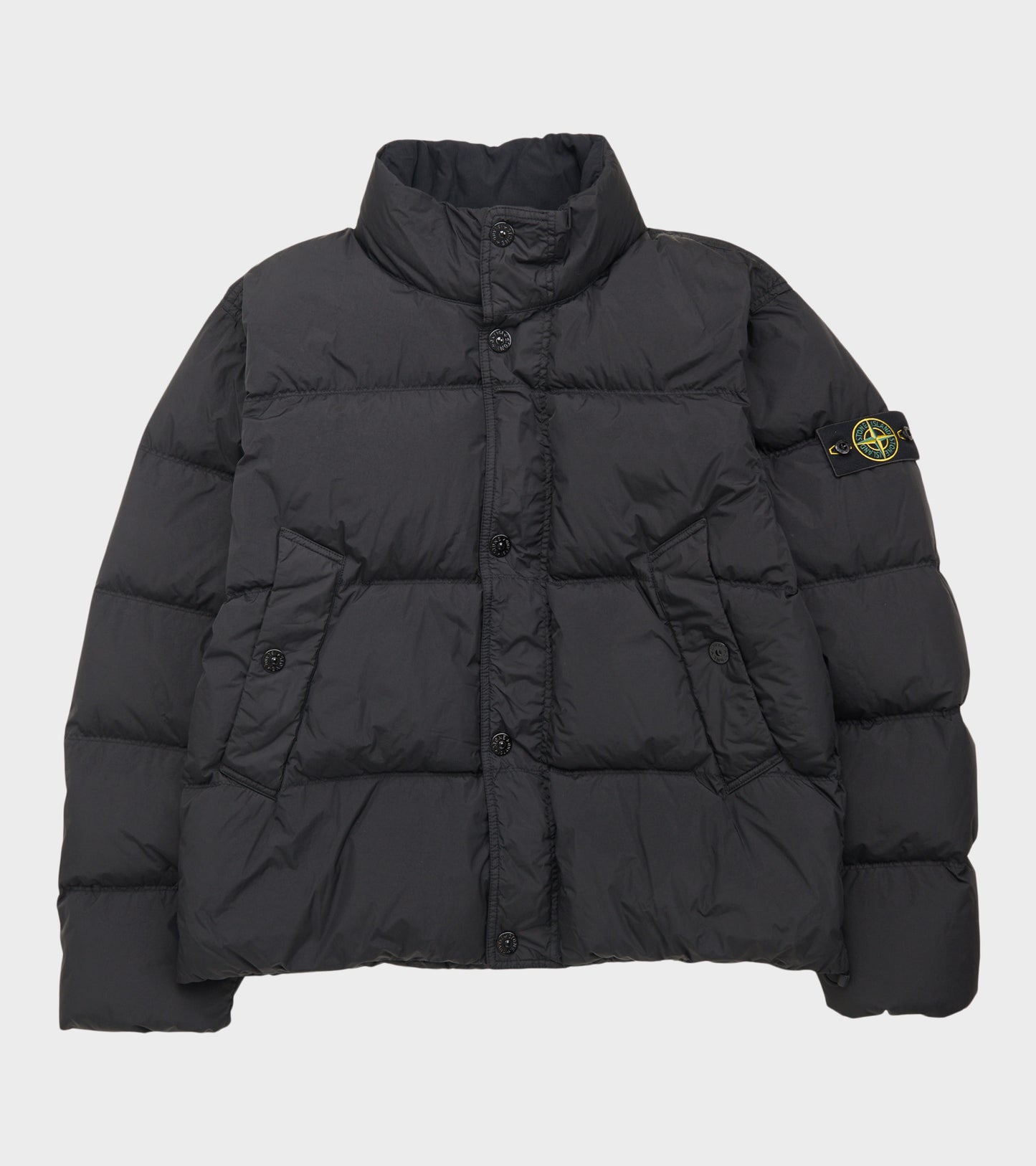 Garment Dyed Crinkle Reps NY Down Jacket Black