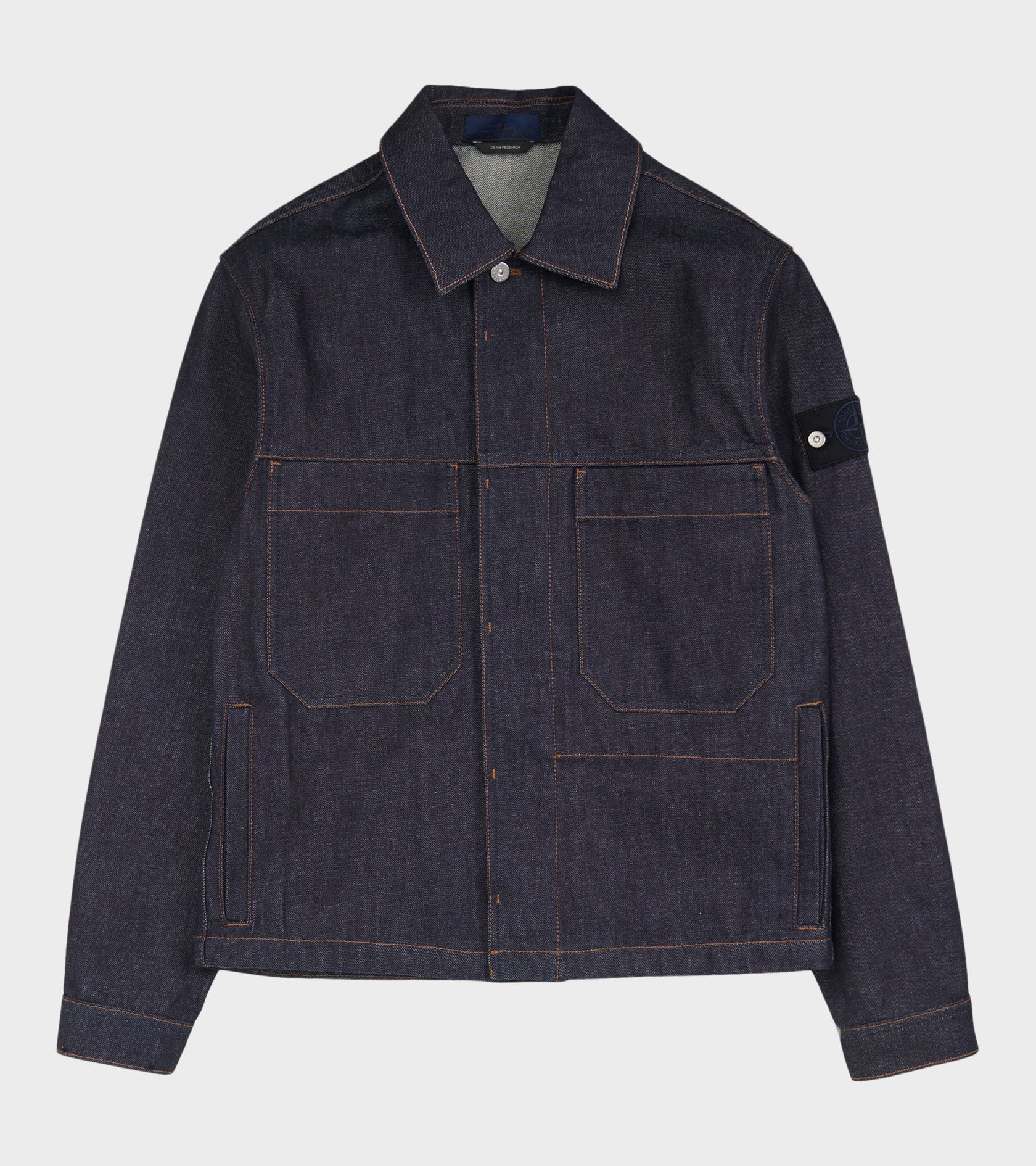 ジャケット・アウター STONE  INDIGO DENIM-RAW L Indigo Denim Raw Jacket Blue – Dr. Adams