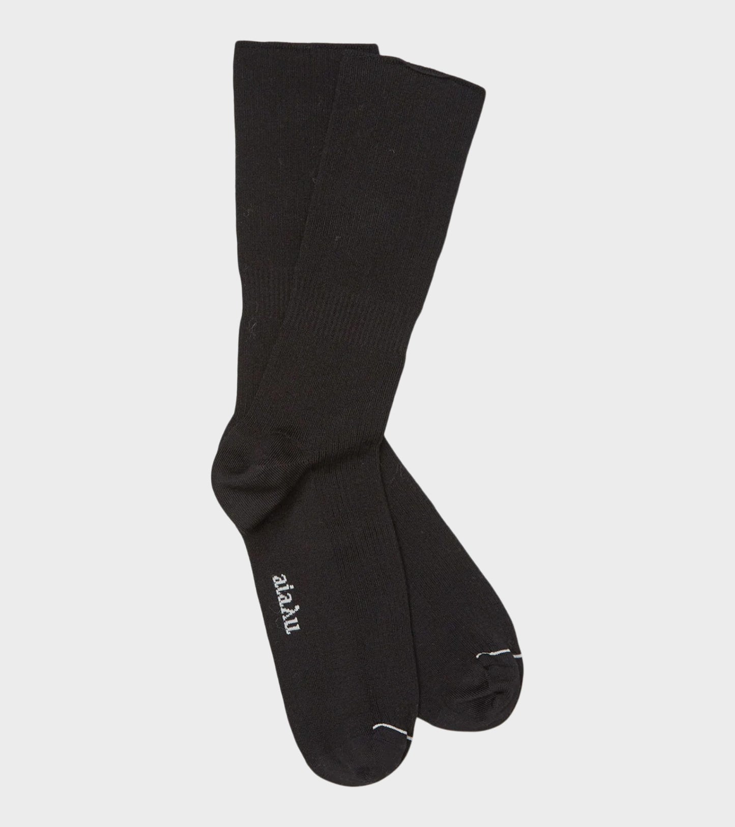 Cotton Rib Socks Black