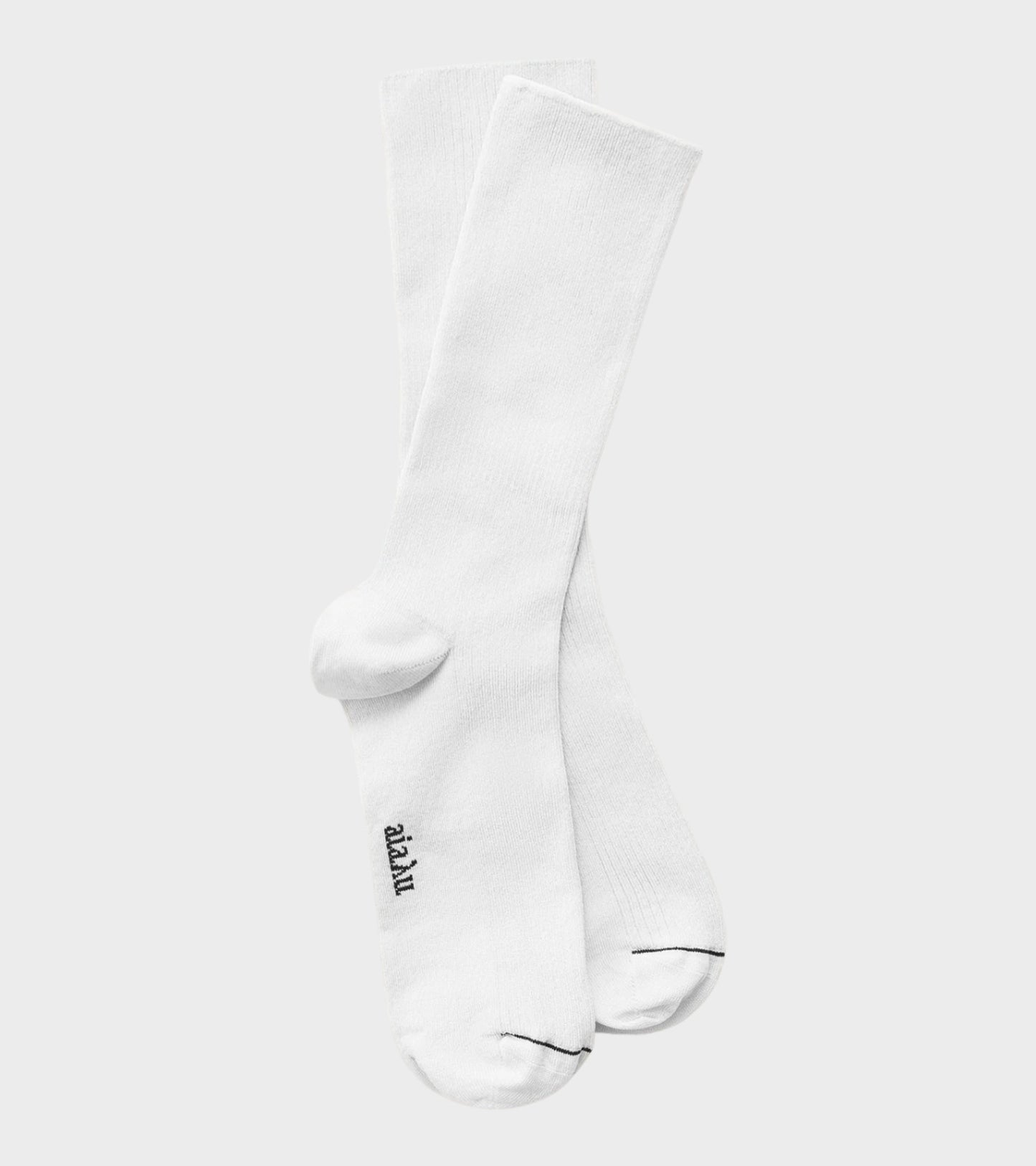 Cotton Rib Socks White