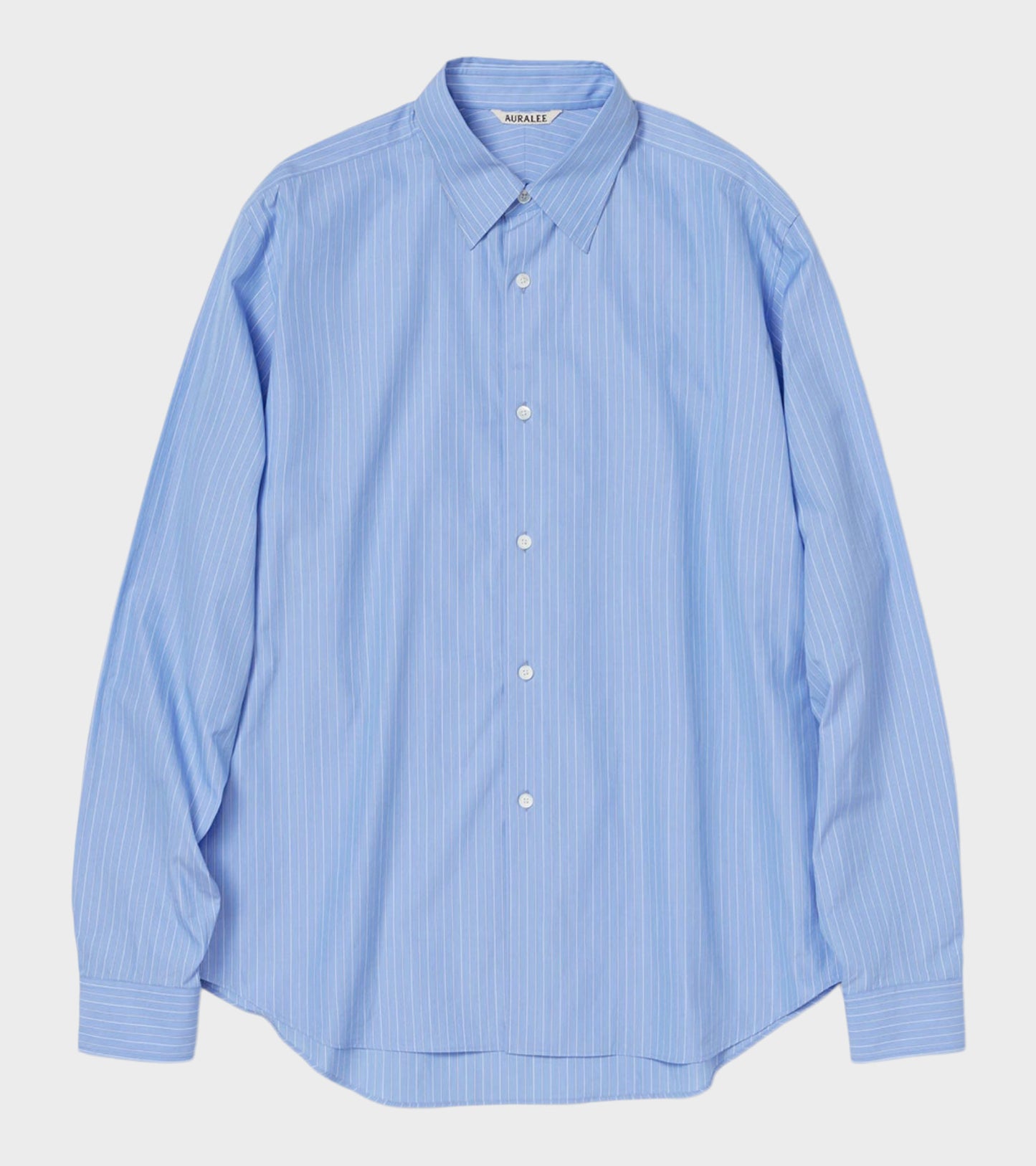 Suvin High Count Cloth Stripe Shirt Blue Stripe