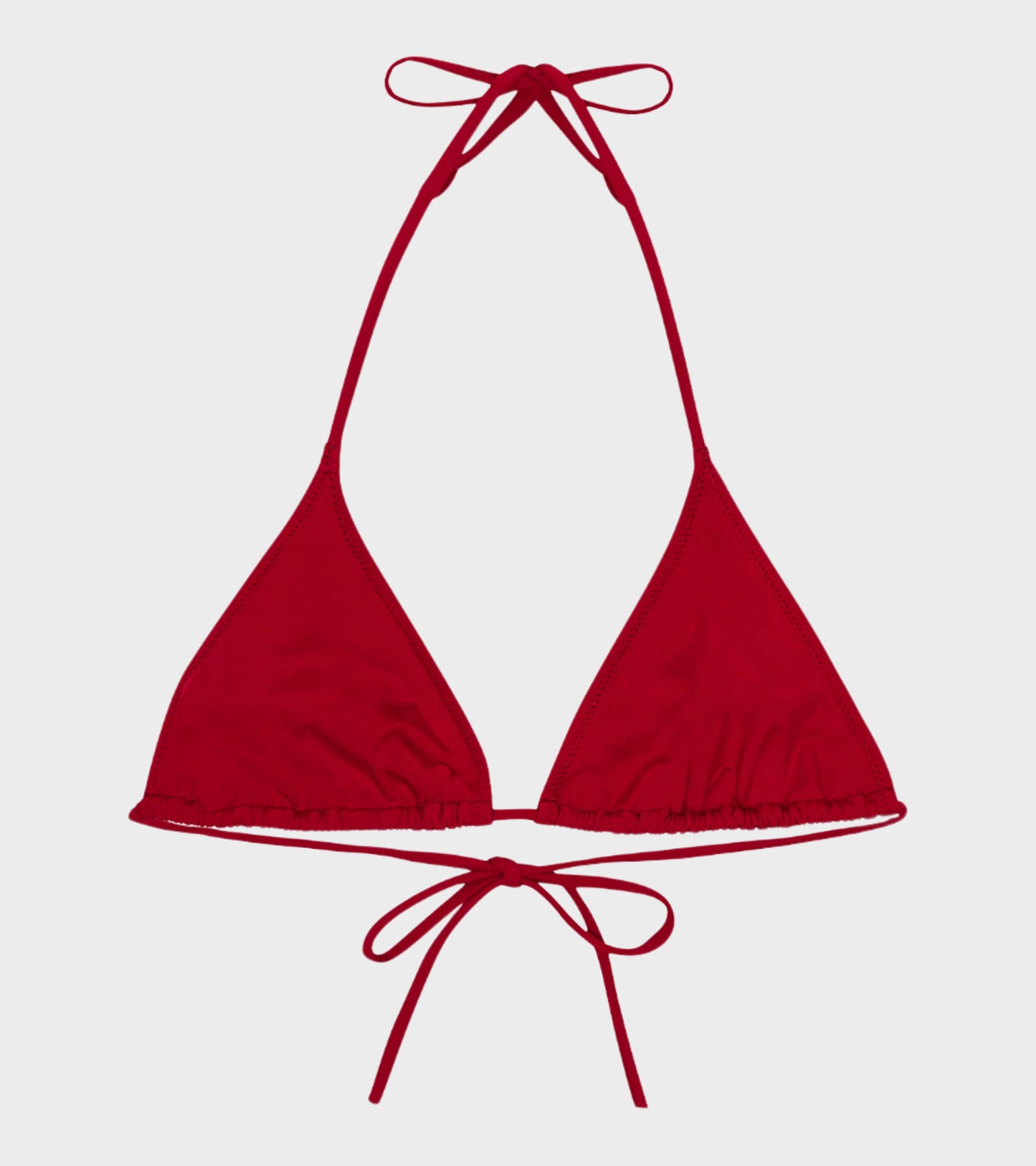 Triangle Bikini Top Red