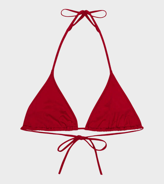 Triangle Bikini Top Red