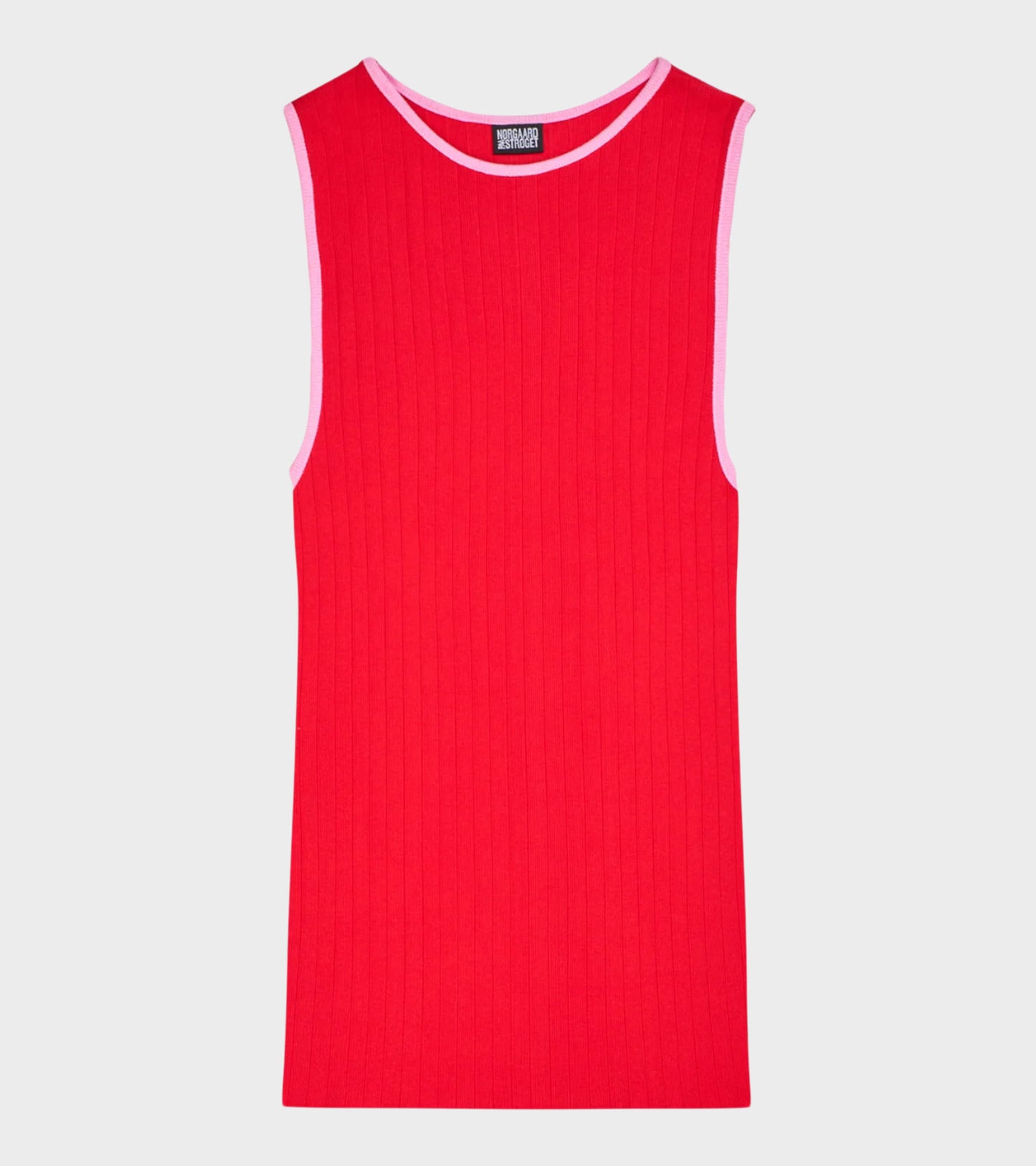 101 Tank Top Kontrast Red/Light Pink