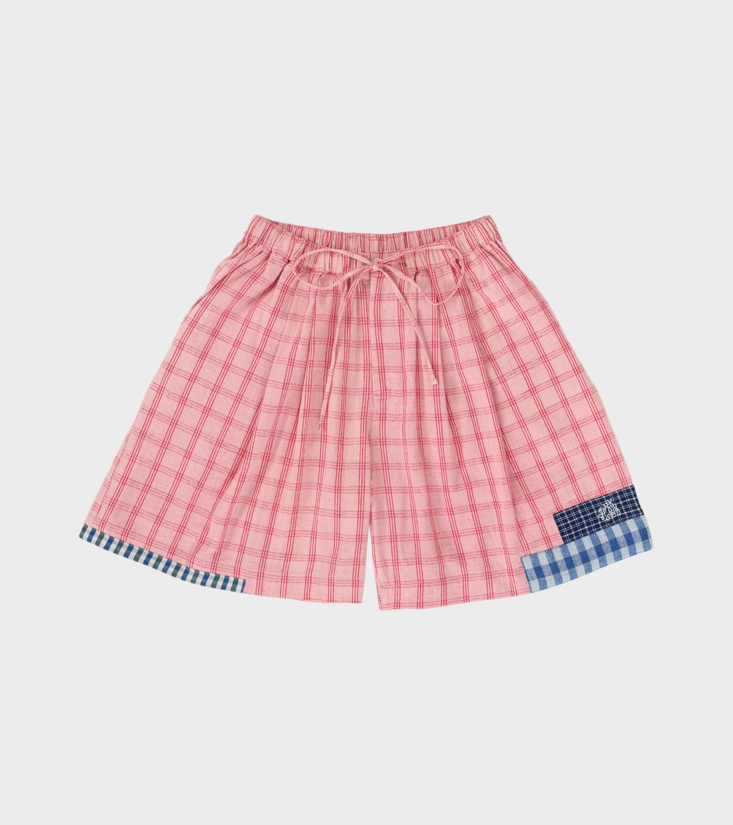 Bridge Shorts Pink Picnic Handloom