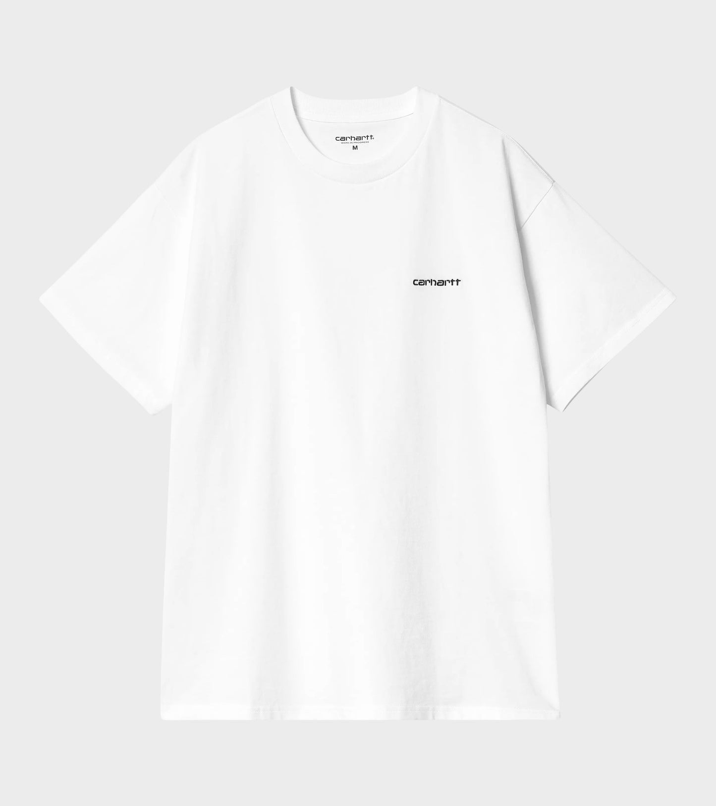 S/S Script Embroidery T-shirt White/Black