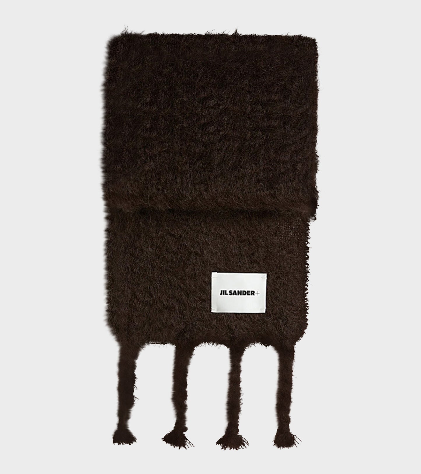 Plain Mohair Scarf Burgundy