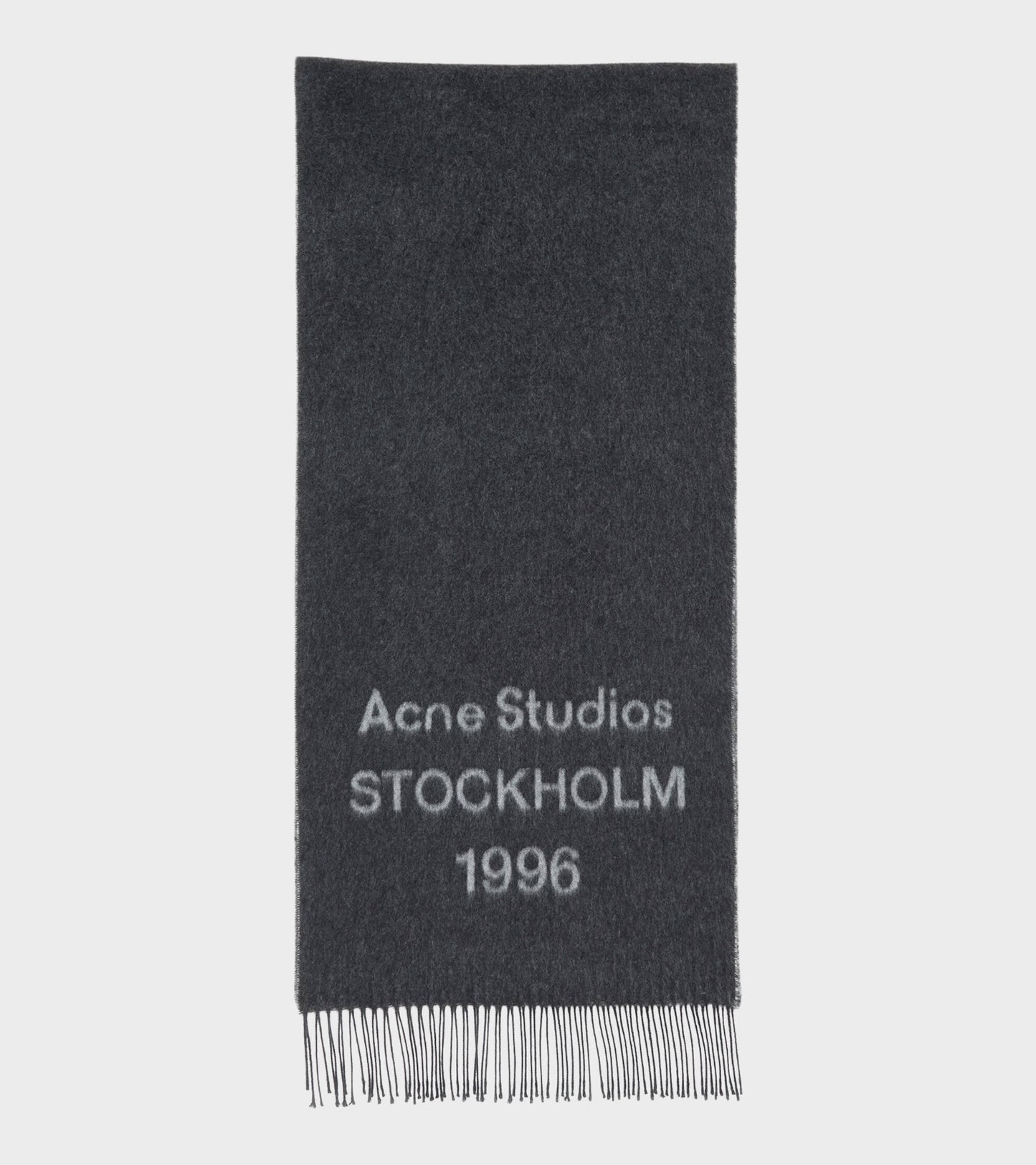 Wide Logo Scarf Black/White