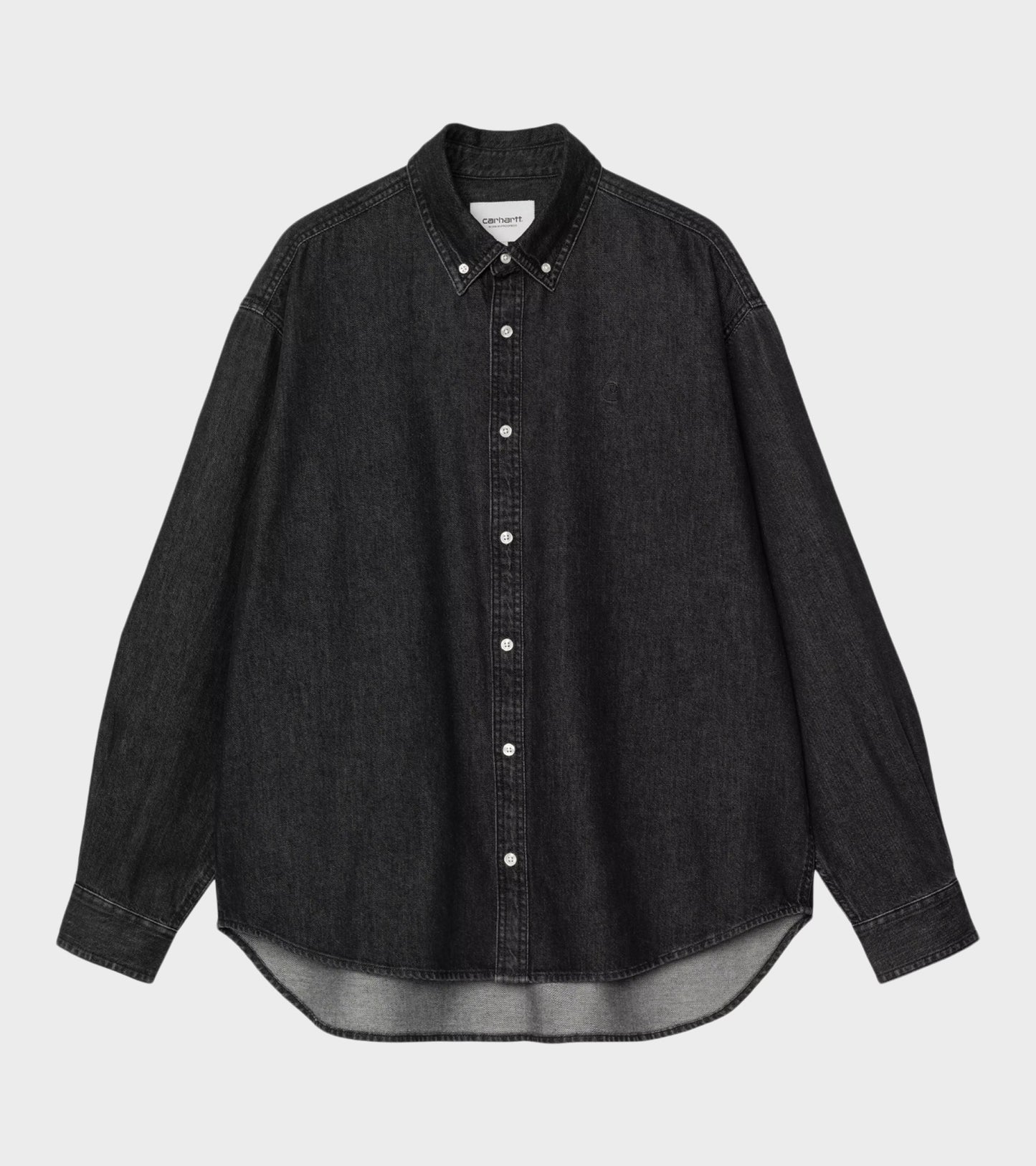 L/S Lucas Shirt Black Stone Washed