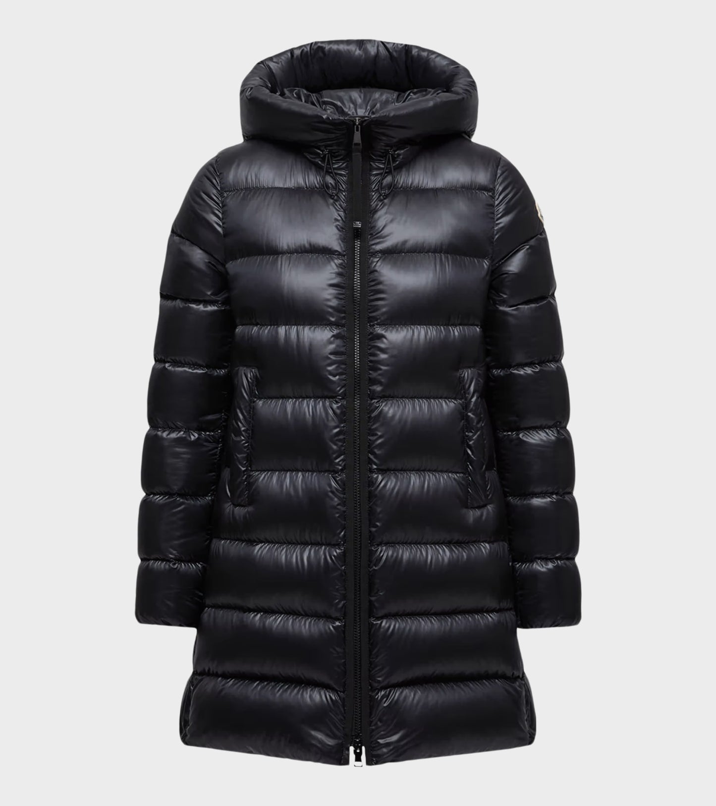 Suyenne Hooded Mid-Length Down Jacket Black