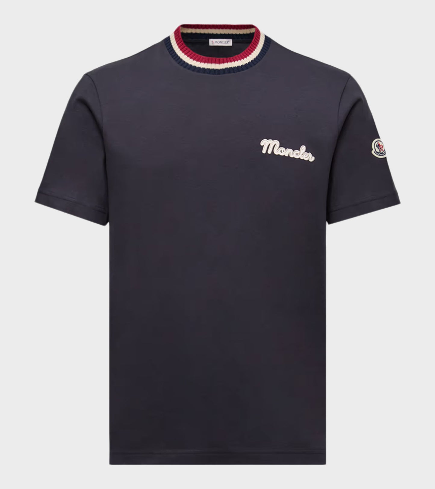 Embroidered T-shirt Navy Blue