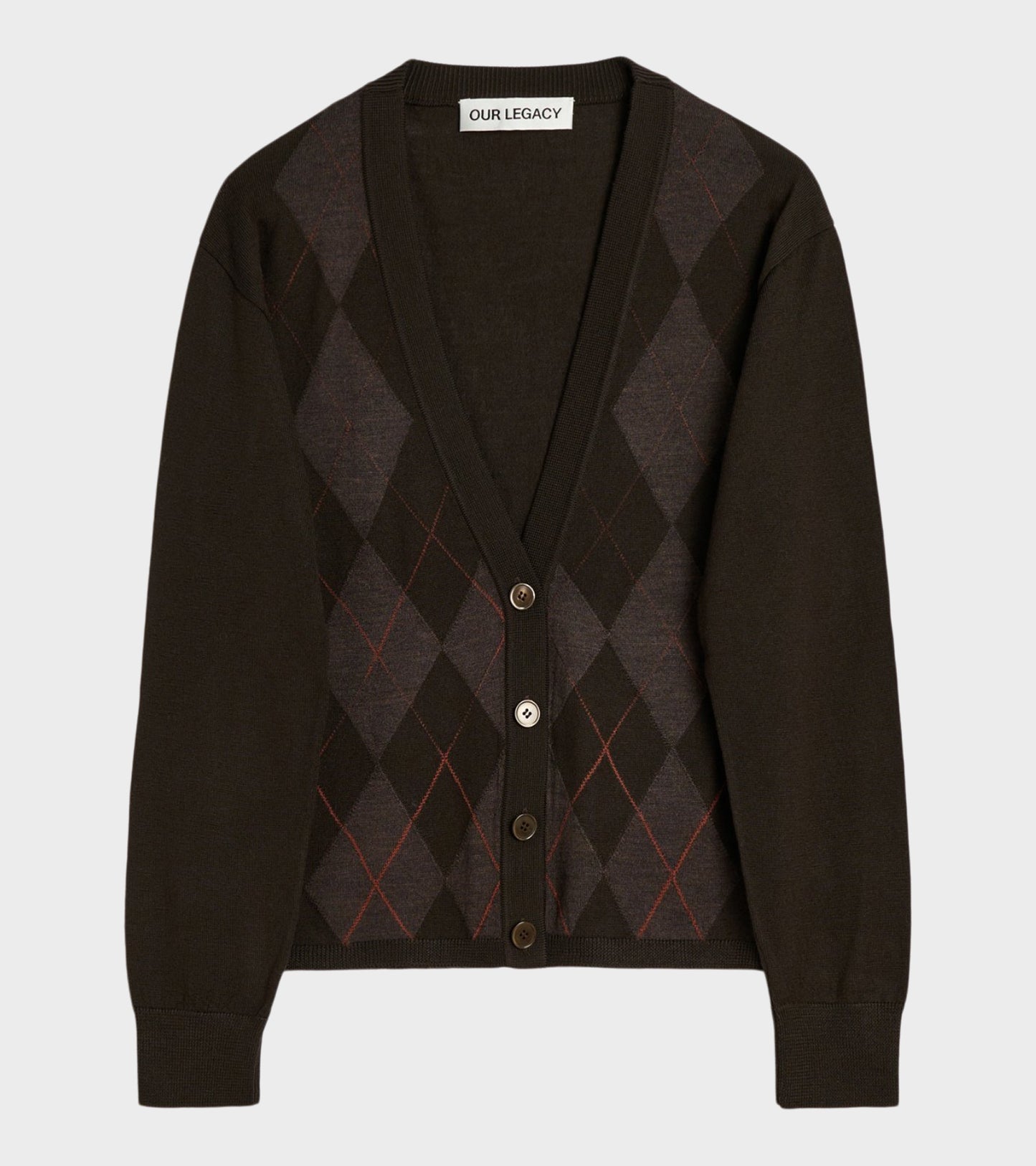 Ivy Cardigan Pub Argyle Fine Wool