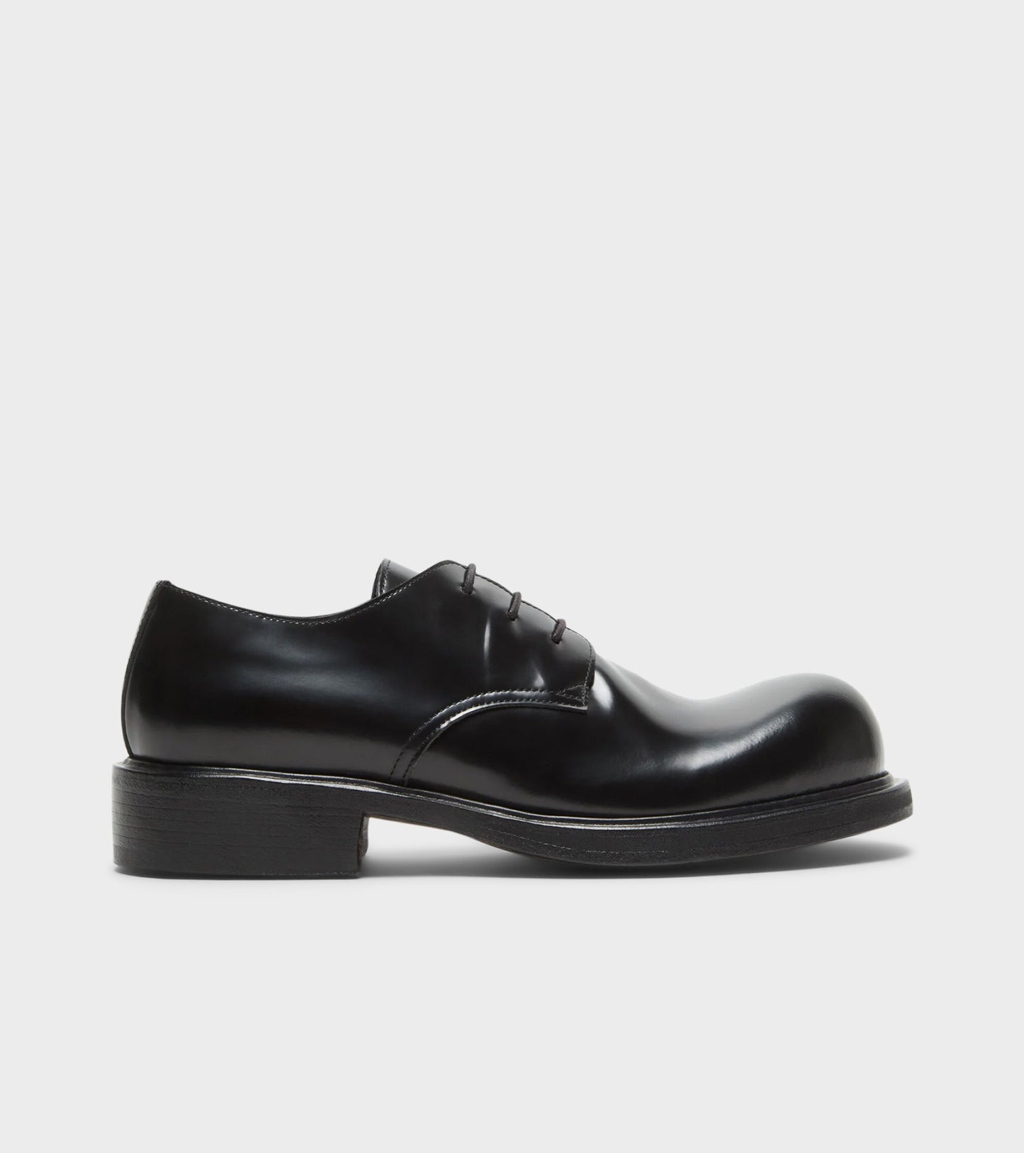 Lace-Up Leather Shoes Black