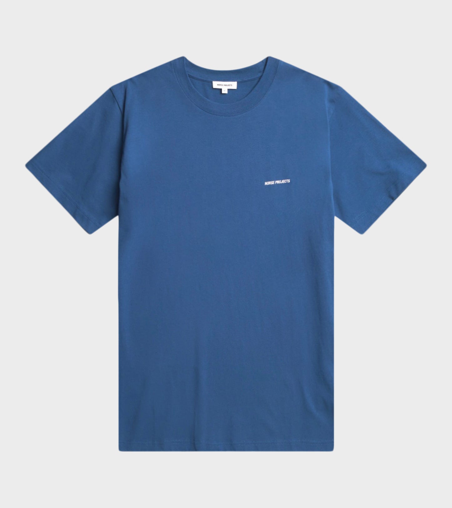 Johannes Organic Norse Logo Print T-Shirt Estate Blue