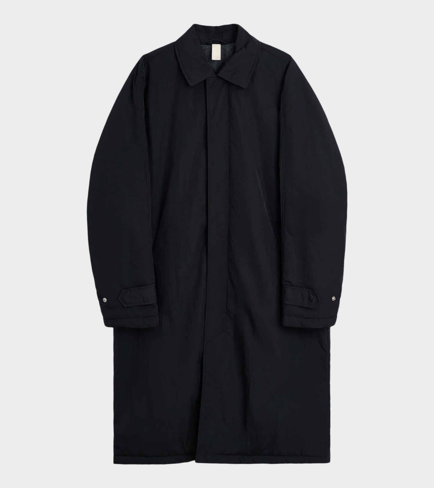 Relaxed Nylon Coat Black