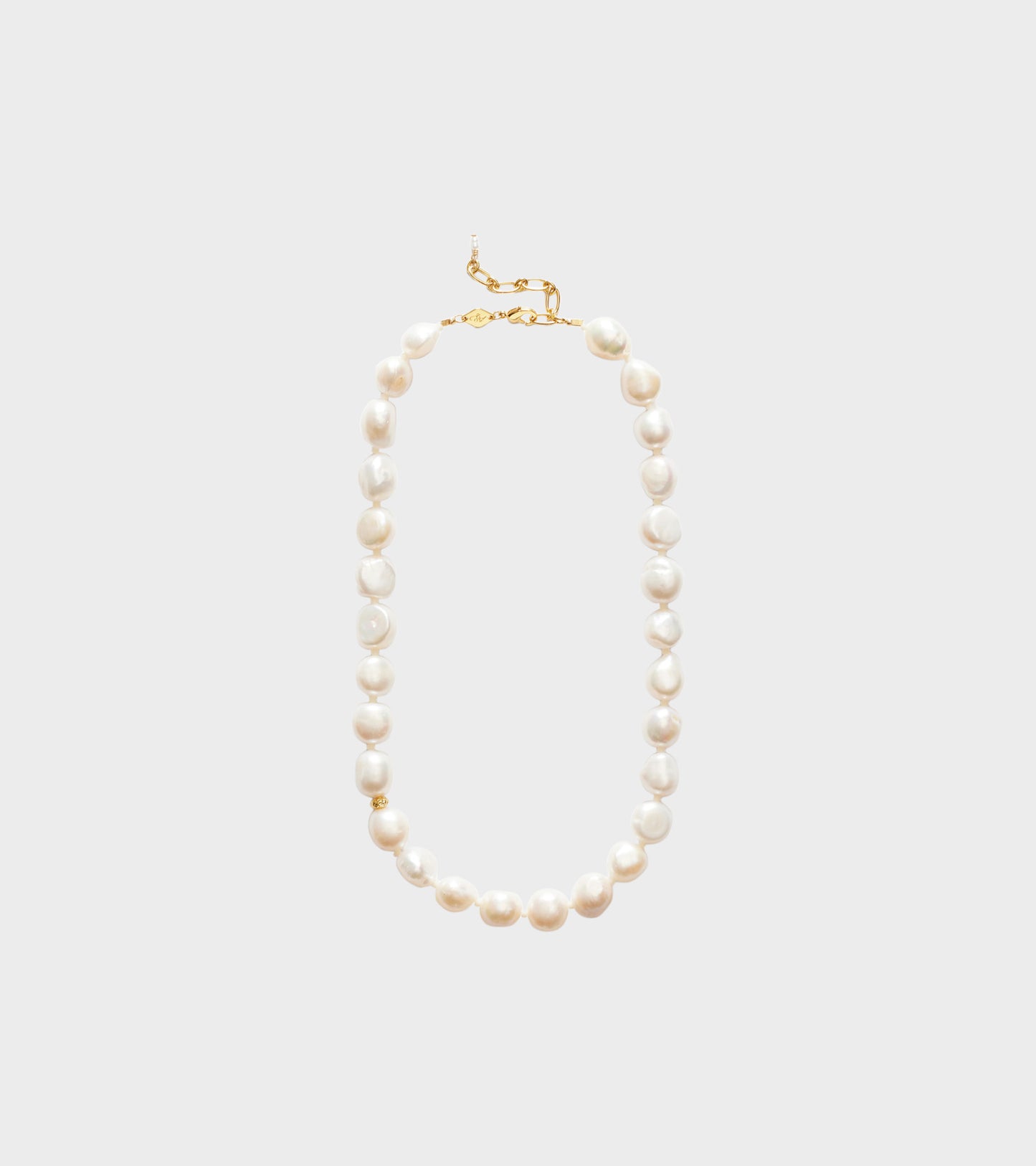 Stellar Pearly Necklace Gold