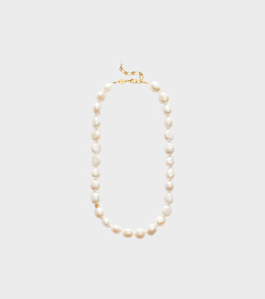 Stellar Pearly Necklace Gold